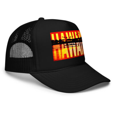Foam trucker hat world travel usa hawaii 001