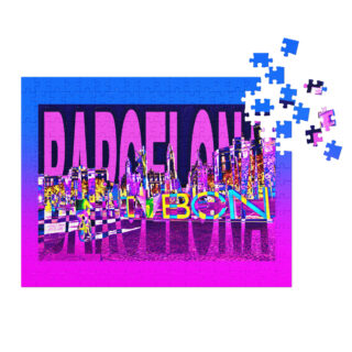 Jigsaw puzzle with tin world travel spain barcelona 001