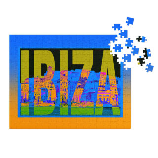 Jigsaw puzzle with tin world travel spain IBIZA 002