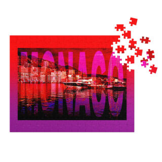 Jigsaw puzzle with tin world travel monaco monte carlo 002