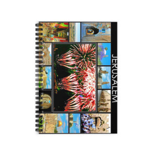 Ruled Line Spiral Notebook Jerusalem Israel 007