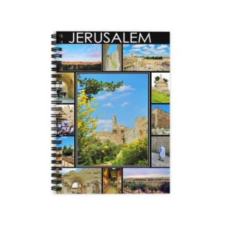 Ruled Line Spiral Notebook Jerusalem Israel 003