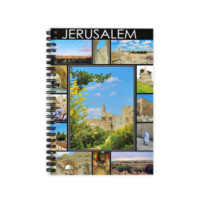 Ruled Line Spiral Notebook Jerusalem Israel 003