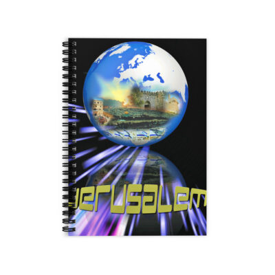 Ruled Line Spiral Notebook Jerusalem Israel 002