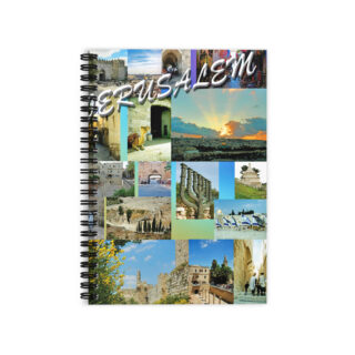 Ruled Line Spiral Notebook Jerusalem Israel 001