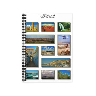 Ruled Line Spiral Notebook  Israel 014