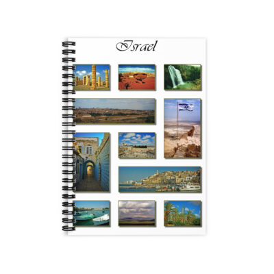 Ruled Line Spiral Notebook  Israel 014