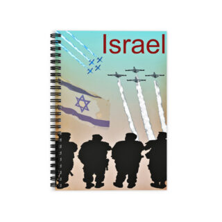 Ruled Line Spiral Notebook  Israel 013