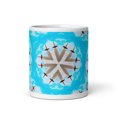 White glossy mug Israel 005