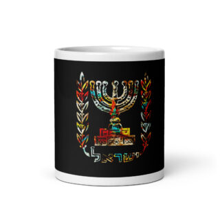 White glossy mug Israel 010