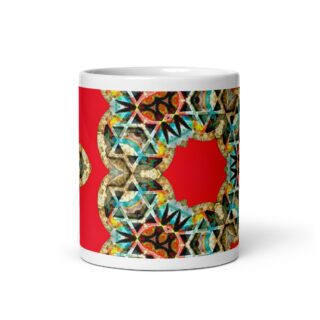 White glossy mug star of David Israel 005