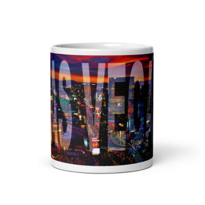 White glossy mug world travel usa las vegas 001