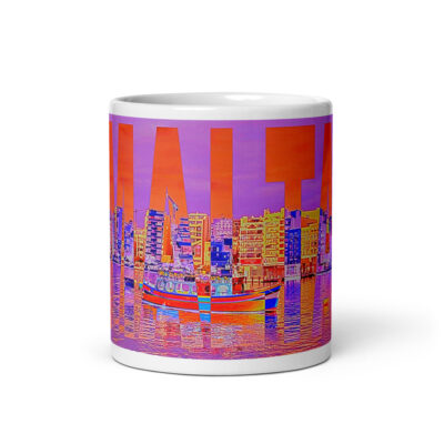 White glossy mug world travel malta 001