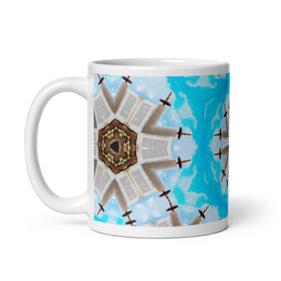 White glossy mug Israel 005