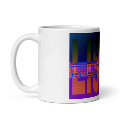 White glossy mug world travel Portugal Lisbon 001