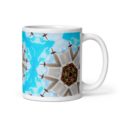 White glossy mug Israel 005