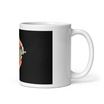 White glossy mug Israel 006