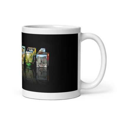 White glossy mug Israel 009