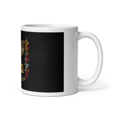 White glossy mug Israel 010