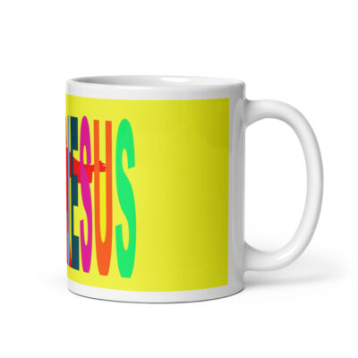 White glossy mug I LOVE JESUS 006