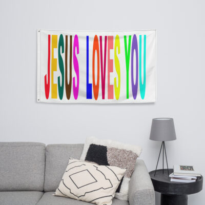 Flag JESUS LOVES YOU 003
