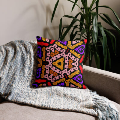 Premium Pillow bold and beautiful 18″×18″ 021