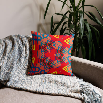 Premium Pillow bold and beautiful 18″×18″ 026