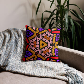 Premium Pillow bold and beautiful 18″×18″ 021
