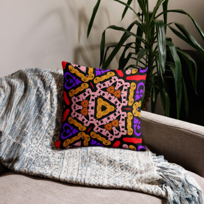 Premium Pillow bold and beautiful 18″×18″ 021