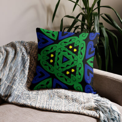 Premium Pillow bold and beautiful 22″×22″ 032