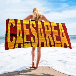 Towel Caesarea  Israel 001