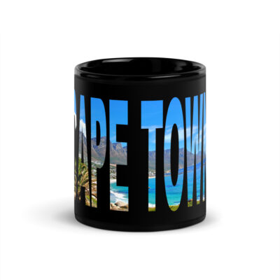 Black Glossy Mug world travel South Africa cape town 001