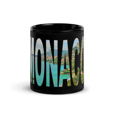 Black Glossy Mug world travel monaco monte carlo 001