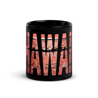 Black Glossy Mug world travel usa Hawaii 002