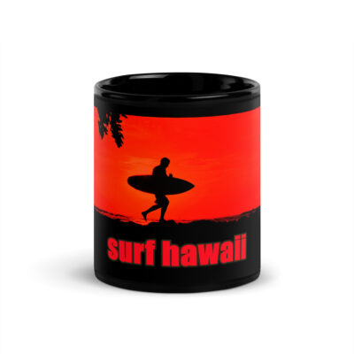 Black Glossy Mug world travel usa Hawaii 003