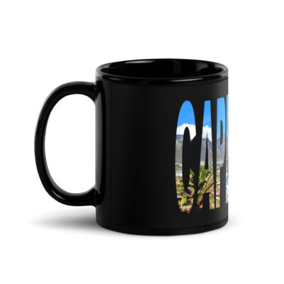 Black Glossy Mug world travel South Africa cape town 001