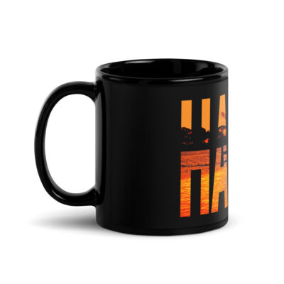 Black Glossy Mug world travel usa Hawaii 001