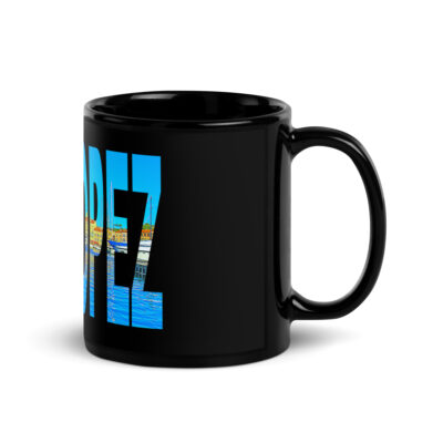 Black Glossy Mug world travel france st tropez 002