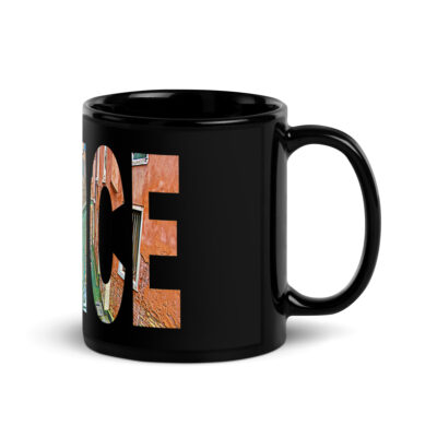 Black Glossy Mug world travel Italy Venice 001