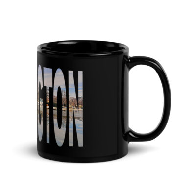 Black Glossy Mug world travel usa Washington DC 001
