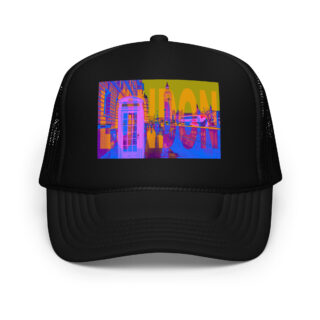 Foam trucker hat world travel England London 002