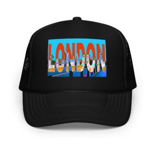 Foam trucker hat world travel England London 003