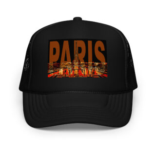Foam trucker hat world travel france paris 003