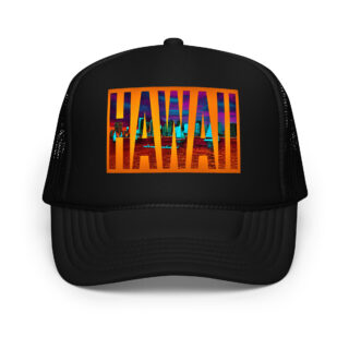 Foam trucker hat world travel usa hawaii 002