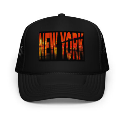 Foam trucker hat world travel usa new york 004