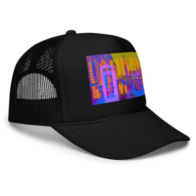 Foam trucker hat world travel England London 002