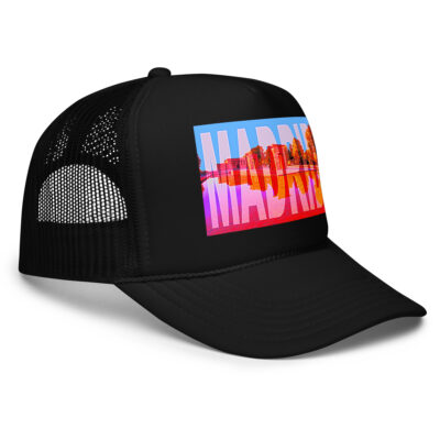 Foam trucker hat world travel spain madrid 002