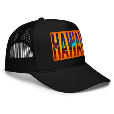 Foam trucker hat world travel usa hawaii 002