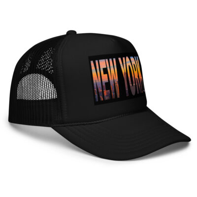 Foam trucker hat world travel usa new york 002