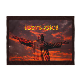 Indoor wall tapestry I LOVE JESUS 001